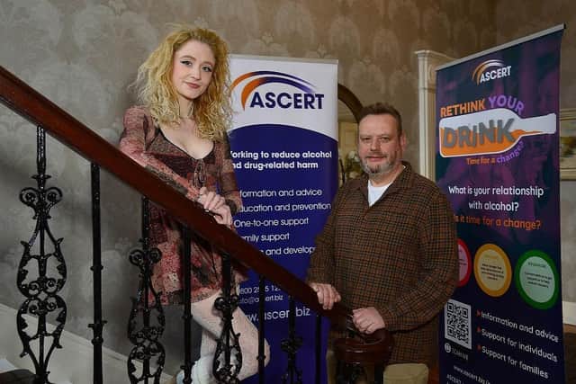 Janet Devlin with Gary McMichael, Chief Executive of ASCERT