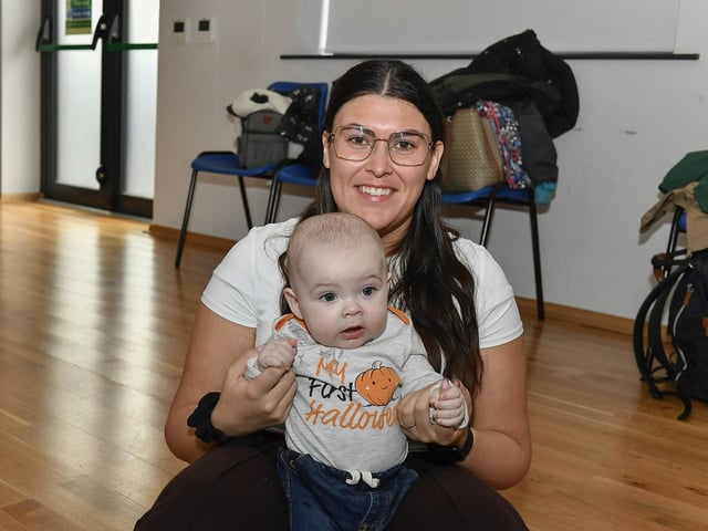 Pictured are young children and relatives at the he Waterside Shared Village cross-community Halloween kids costume party and disco with entertainment from Jo Jingles and Gary McMusic.