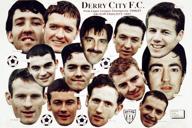 Derry City's 1997 FAI Cup Finalists.