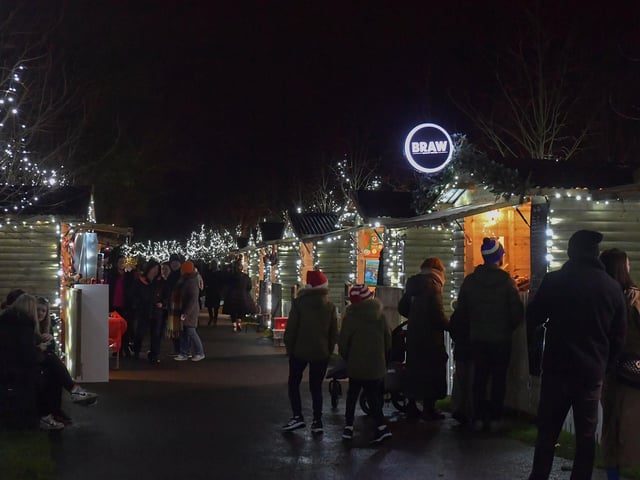 The Buncrana Christmas Market in Swan Park opened on Friday and will be open daily from 12 noon to 9pm until Sunday, 8th December.  Photo: George Sweeney