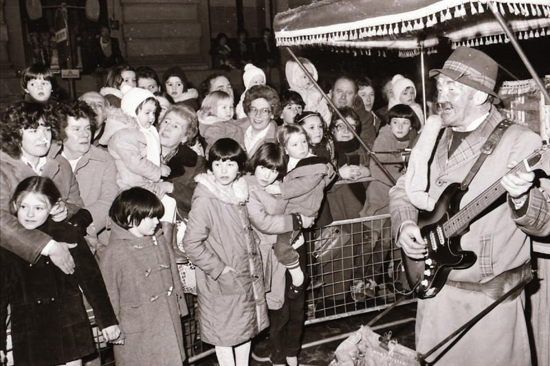 The Christmas Lights Switch on in Derry in December 1983.