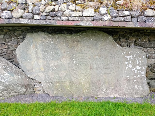 Newgrange, Ireland 3200 B.C. at Brú na Bóinne, County Meath.
