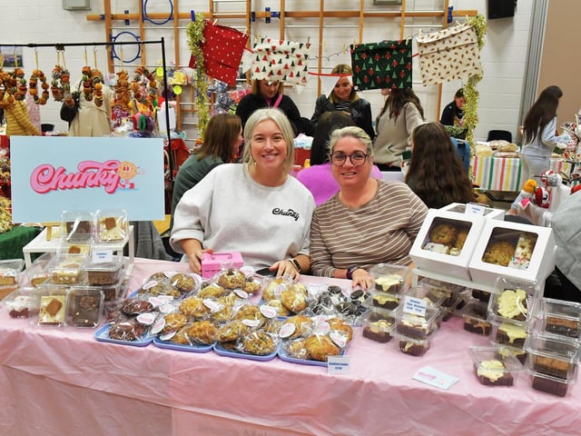 There were seventy stall holders, selling a variety of gifts, at St Marys College Christmas Craft Fair on Saturday.  Photo: George Sweeney