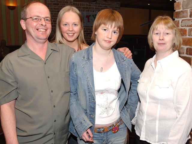 Michelle Doherty with her family at her birthday party . Included Sean, Adeline and Patrice. (2502CG08)