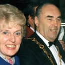 The late Carita Kerr with her husband John during his mayoralty in 1995/96.