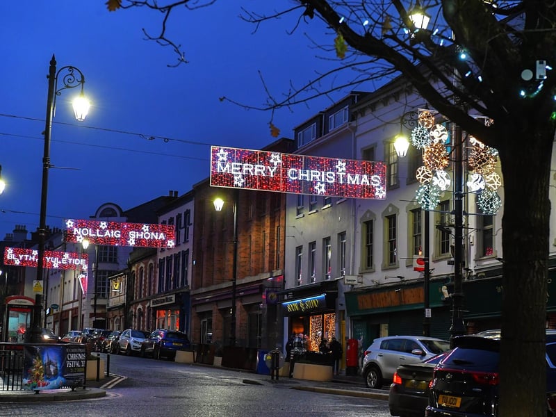 Christmas lights in Derry. Photo:George Sweeney