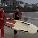 RNLI lifeguards Cameron Leighton & Ethan Hill.