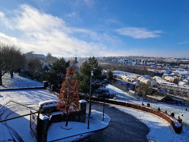 Long Tower, Bogside, the Brandywell and Creggan.