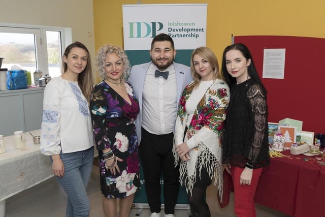 Hosts Olga Antonovych and Oleksandr [Sasha] Klymenko with IDP Ukrainian Support Workers Olena Dzhos, Olha Kyslivk and Alina Edel.