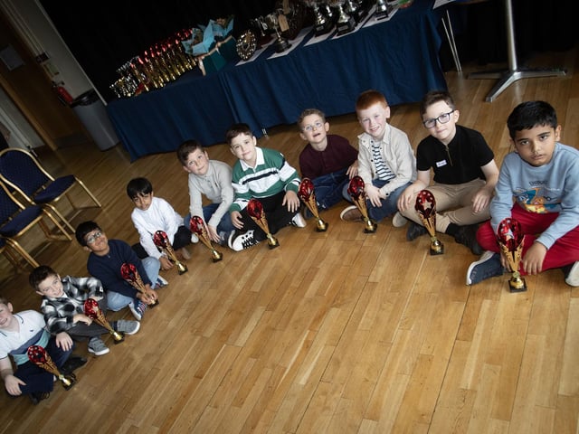 Primary 5 boys prizewinners at the Foyle School of Speech and Drama Annual Charity Event in aid of the Foyle Hospice, held at the Millennium Forum on Saturday. (Photos: Jim McCafferty Photography)