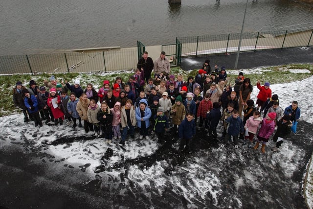 Children from local primary schools take part in a treasure trail day at Creggan Country Park.