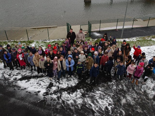 Children from local primary schools take part in a treasure trail day at Creggan Country Park.