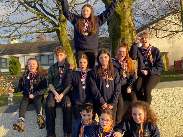 1st 2nd 3rd Derry Saint Mary's Scouts Creggan who won 1st place in the cooking competition held in Carndonagh recently. The Cub section won Second place missing out by only one point.