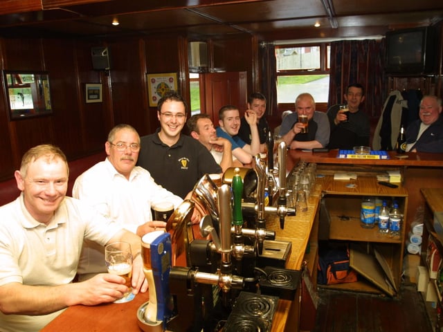 Patrons and staff at Mary B's.