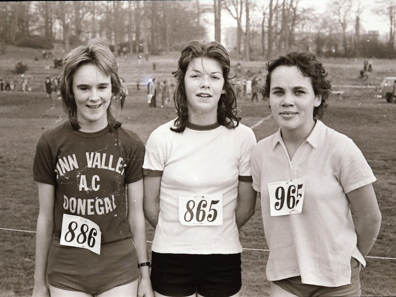 Young participants in the District Schools Championships at St Columb's Park in Derry.