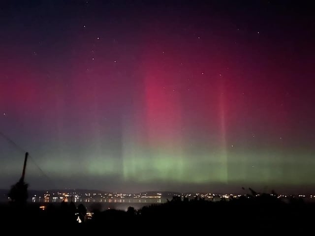 Reader Seaneen Sherry's photo of the Aurora Borealis from Eglinton Co. Derry