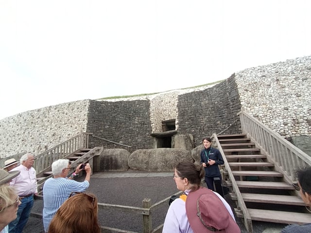 Newgrange, Ireland 3200 B.C. at Brú na Bóinne, County Meath.