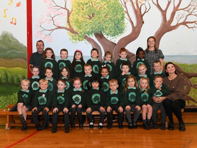 Mrs Veevers’ P1 class at OakgrovePrimary School.