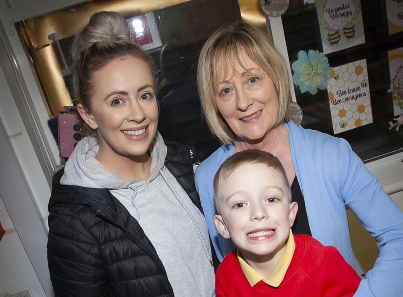 Michael, mum and grandmother Donna pictured on Wednesday.