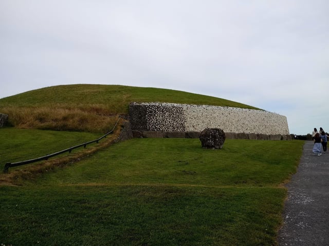 Newgrange, Ireland 3200 B.C. at Brú na Bóinne, County Meath.