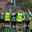 City of Derry head coach Richard McCarter speaks to his players during a recent game at Judges Road. Photo: George Sweeney