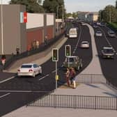 A computer generated image of how the new Buncrana Road might look.