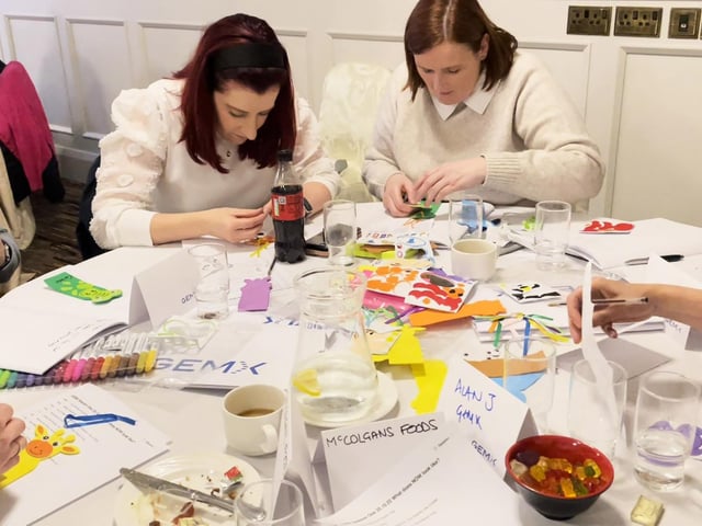 Delegates taking part in one of the workshops during the GEMX ‘Now, How Wow’ event at An Grianan Hotel. 