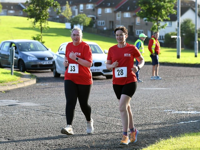 Star Running Clubs Kate Martin (33) and Theresa Coyle (28). Photo: George Sweeney