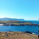 Dooey with Hornhead in the distance.