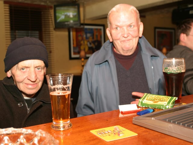 Enjoying a pint in Derry bars 20 years ago in 2003