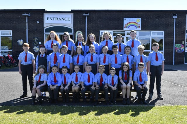 Mrs Bonner’s P7 class at St Brigid’s Primary School.