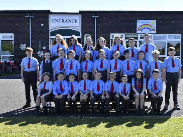 Mrs Bonner’s P7 class at St Brigid’s Primary School.