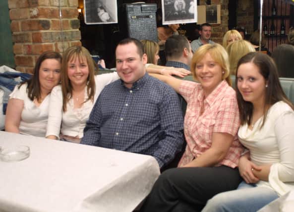 Eamonn pictured with Laura Ramsey, Danielle McCartney, Jaqueline Barlow and Lisa Curran.  (2503JM04):.