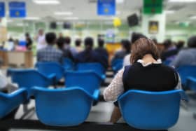 Hospital waiting room.