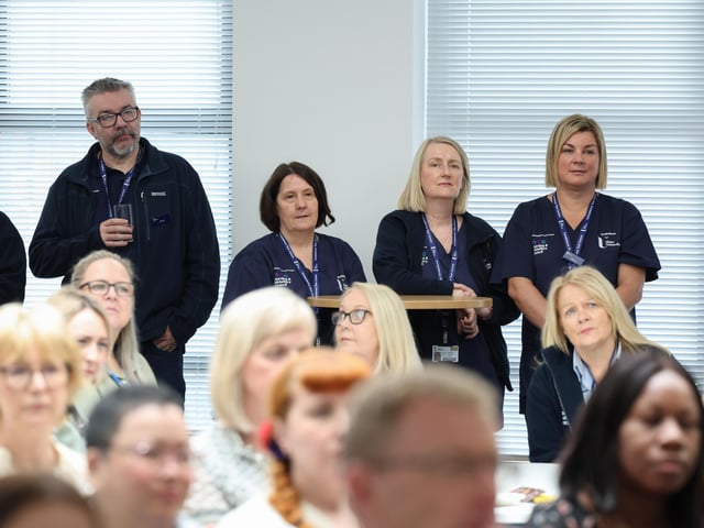 Ulster University Nursing Competence Test Centre staff pictured at the official launch event at Foyle House in Derry.