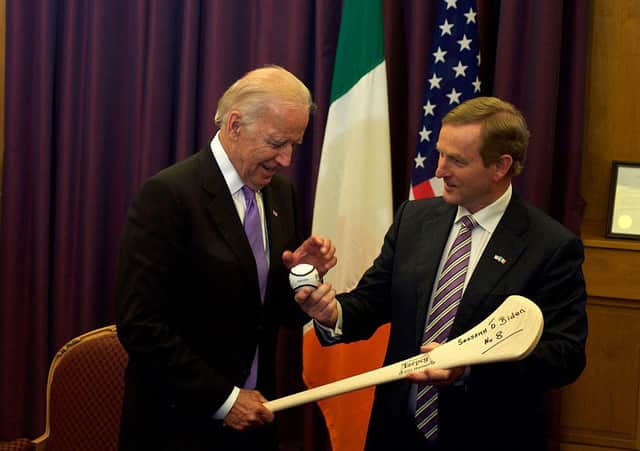 Joe Biden with former Taoiseach Enda Kenny in 2016 (Getty Images)