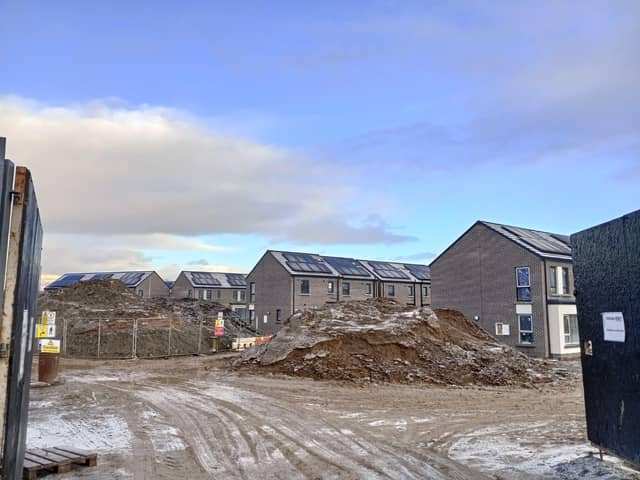 Work continuing on site this week. A total of 58 new two bedroom and three bedroom homes will form part of the development.