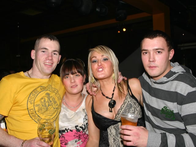 Eddie, Ciaria, Mary Rose and birthdy boy Kevin. 2205/dd : Parties and celebrations January 2006: Kevin Ward.