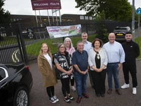 SUMMER FESTIVAL LAUNCH. . . . .The Mayor of Derry City and Strabane District Council, Patricia Logue pictured on Tuesday morning launching the Greater Shantallow Summer Festival which will take place on Saturday 9th September from 1.00pm – 4.00pm in the grounds of St Brigid's College. Included from left are Tina Doolin, Minty Thompson, Sharon Jones, Rory McParland and Conor McCourt Greater Shantallow Area Partnership, Peter McDonald, and Gerry McMonagle, Friends of St. Brigid’s. Absent from the photo is Eddie Breslin, Housing Executive. (Photo: Jim McCafferty Photography)