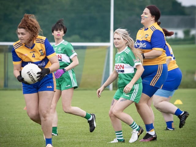 Action from the Limavady Wolfhounds v. Glenravel clash on Saturday.