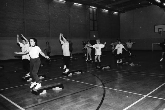 Stepaerobics at Shantallow Community Centre.