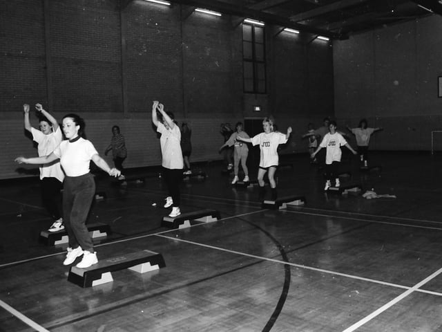 Stepaerobics at Shantallow Community Centre.