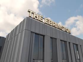 Images of 'The Ebrington' signage prepared by RPP Architects and submitted to Derry City and Strabane District Council by the applicant.