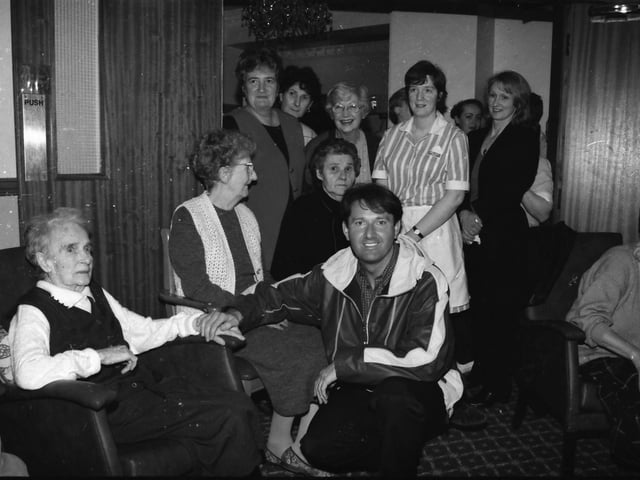 Daniel O'Donnell during a visit to Edenballymore.