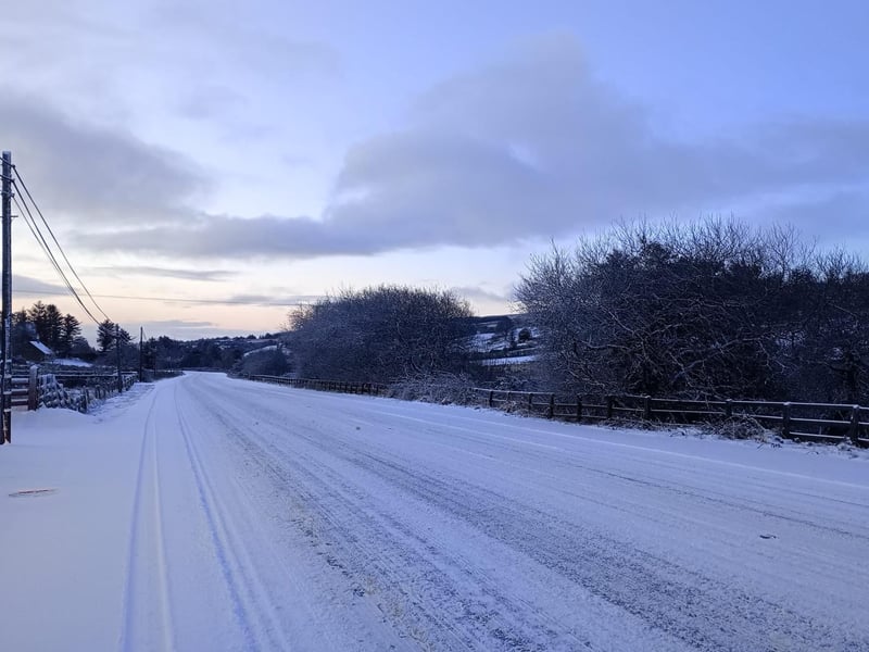 Inishowen, County Donegal in the snow.