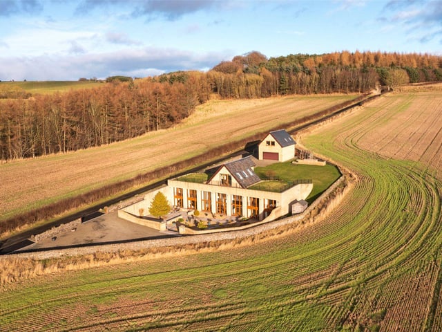 Aerial view of property.