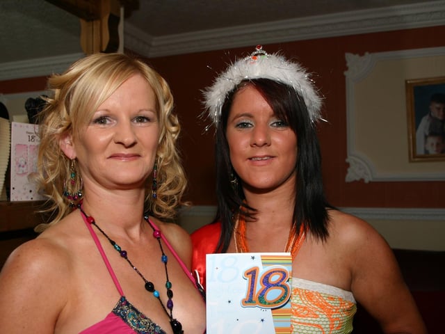 Danielle Ball with Mum Patrica at her 18th party8039dd : Derry Parties & Celebrations August 2005: Ball.