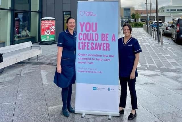 Specialist Nurses in Organ Donation Mary Hayes and Jemma Devine.