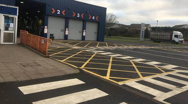 The MOT test centre.
