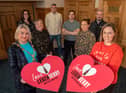 Derry City and Strabane District Council Mayor, Councillor Sandra Duffy pictured at the launch of the Love Legenderry Food Month with, Emily McCorkell, Chairperson, Selina Horshi,  Margaret Edwards, DCSDC, Feargal Doherty,  Mark and Shauna Froydenlund, Odhran Dunne, CEO, Visit Derry. Picture Martin McKeown.